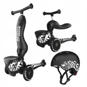 Scoot & Ride 2v1 Zebra skiro in skiro