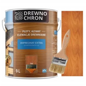 Drewnochron Impregnat Extra 9L Tik + Čopič