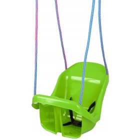 Plastična otroška gugalnica z vedrom in pasovi za varnost