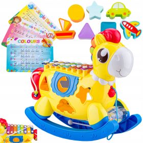 Interaktivni Konjiček za Otroke z Ksilofonom