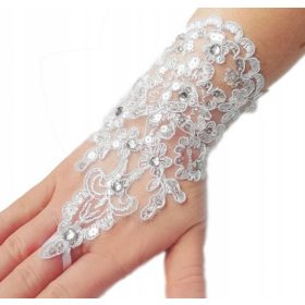 Belgijske čipkaste obhajilne rokavice KOMUNIJA DEC03