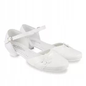 Beli obhajilni čevlji za deklice KBD-142 - Velikost: 36