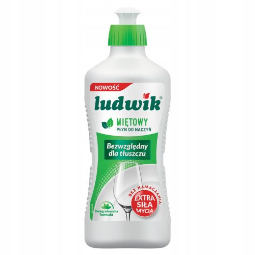 LUDVIK Tekočina za pomivanje posode z vonjem mete 900 ml