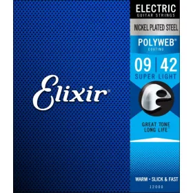 Elixir PoliWeb nikljan strune za električno kitaro (9-42)