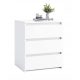 Komoda COCO 60 cm 3 predali bela