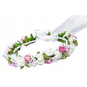 OBHAJNI VENČEK Z ŽIVIMI ROŽAMI