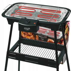  Adler AD66 črn 2400 W zložljiv električni kontaktni žar