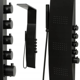 rni tuš panel s hidromasažo INEA BLACK