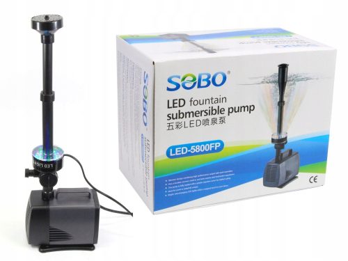 SOBO LED-5800FP Fontana Črpalka z RGB LED Osvetlitvijo