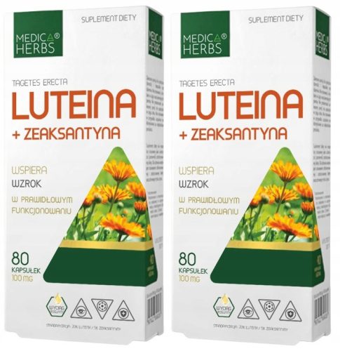 Medica Herbs Lutein + Zeaksantin za Izboljšanje Vida, 160 kapsul