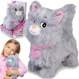 Interaktivna mačka na povodcu Natalija siva Artyk