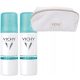 VICHY Antiperspirant v spreju proti madežem na oblačilih 125ml + GRATIS torbica VICHY