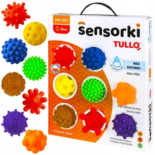 Senzorične kroglice Tullo® Sensorki 8-delni paket brez lukenj