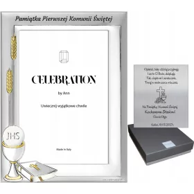  SREBRNI OKVIR FOTO SPOMINKI GRAVIRANJE OBHAJILA