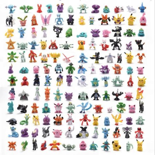 Družinski komplet 144 figuric Pokemon Pikachu Vaporeon Cubone
