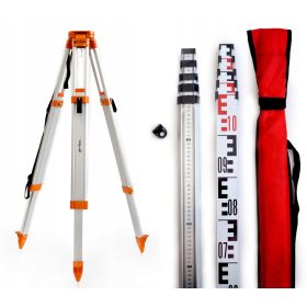   Geoline stojalo z aluminijastim stativom za niveliranje + teleskopska palica 5 m
