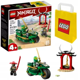   LEGO Ninjago Lloydov Ninja motocikel 71788 + LEGO papirnata vrečka 6315786 Rumena 24x8x18 cm