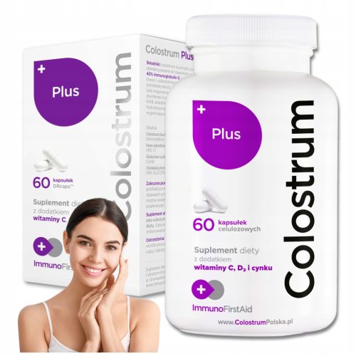 Kolostrum Plus Kapsule z Vitaminom C, Cinkom in D3 za Imunost