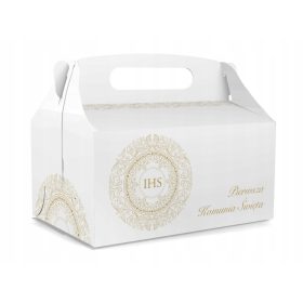 Okrasne škatle za torto ob prvo obhajilo - Komplet 10 kosov