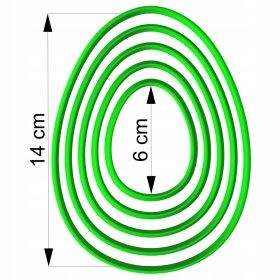 Foremka za piškote Velikonočno jajce 14 cm