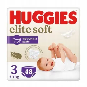 HUGGIES Elite Soft plenice, vel.3, 48 kom