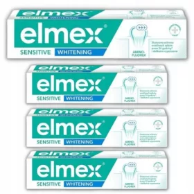 Elmex Občutljiva Belilna zobna pasta 75 ml x 4 kos