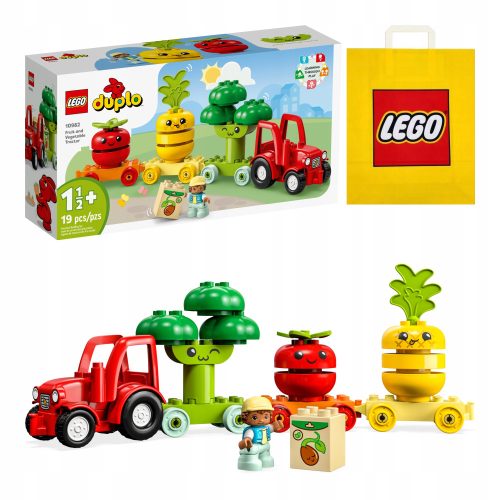 LEGO DUPLO Traktor z zelenjavo in sadjem + VP papirnata vrečka