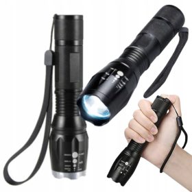   Blashorn močna LED svetilka za kolo CREE XML-T6 18650 ALU ZOOM 5 načinov 1200 lm baterija