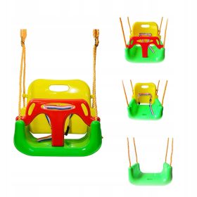 OTROŠKA VRTNA GUGALNICA 4v1 ZELENO-RDEČA