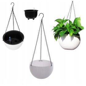   BEL VISEČI CVETLIČNI LONČEK Z WLOŽKOM IN SENZORJEM ZA VODO