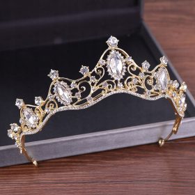Zlata poročna diadem tiara