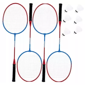 ZESTAW ZA BADMINTON ENERO 102 4 RAKETE IN 6 ŽOGIC