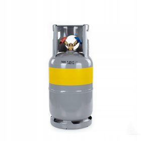 Jeklenka za zbiranje hladilnih sredstev s 2 ventiloma, 12 kg