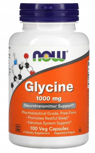 Glicyna 1000 mg - Visokodozirani prehranski dodatek, 100 kapsul