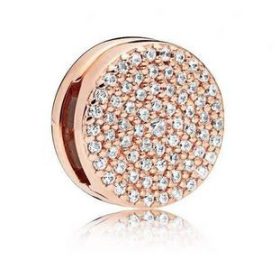 REFLEXIONS krog iz rožnatega zlata s cirkoni