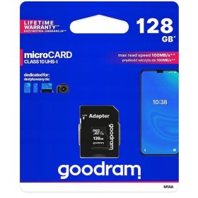 SPOMINSKA KARTICA GOODRAM 128 GB MICRO SD XC RAZRED 10