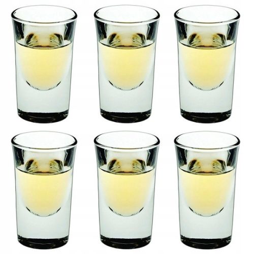 Kozarci za vodko Ambition Viktoria, prozorni, 25 ml, 6 kos.