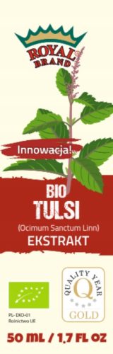 Biovzorčeni Vodno-Alkoholni Ekstrakt iz Bio Tulsi v Kapljicah - 50ml