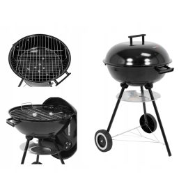  LUND okrogel žar na oglje s pokrovom, rešetka 41x41cm