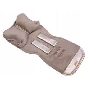    Univerzalni vložek za voziček z blazino cappucino VELVET v rjavi barvi