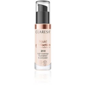    CLARESA LIQUID PERFECTION FOUNDATION CONCEALER 2V1 101 30 ml