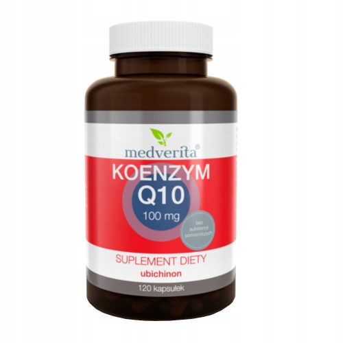 Medverita Koencim Q10 Ubihinon 100 mg - 120 kapsul za izboljšanje srčnega zdravja