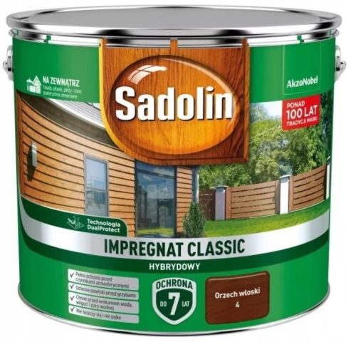 Impregnacijsko sredstvo za les Sadolin Classic Oreh 4 9l
