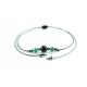 Zapestnica ZAŠČITA SREČE z turmalinom in smaragdom