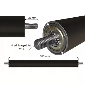   TRANSPORTNI VALJ ROLOTOK ZA TRANSPORTER FEEDER VALJNI TRANSPORTER fi 42 L - 600