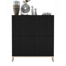 TV stojalo Eleganca, črno mat, 113 cm