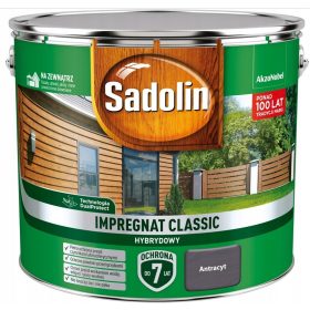 Antracitna impregnacija za les Sadolin Classic, 9 litrov