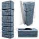 Zbiralec deževnice Prosperplast Tower Stone 350 l siva