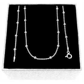 Srebrna verižica s kroglice 40 cm iz srebra 925