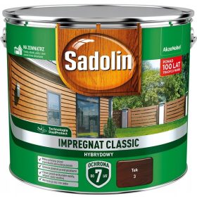 Impregnacija za les Sadolin Classic Hybrydny Tek 9l